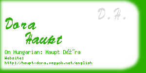 dora haupt business card